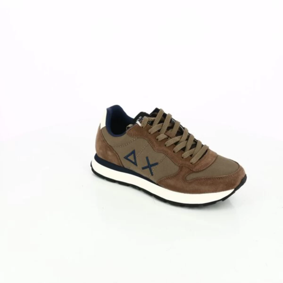 Kevin Cognac Leather Sneakers - Men's Casual 68 Sun Collection Low-Top Shoes