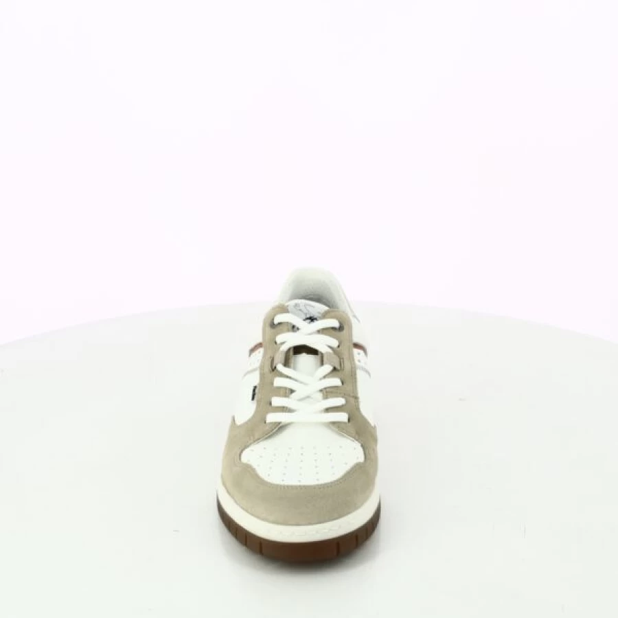 Kevin White Sneakers for Men - Classic Casual Baskets Comfortable Walking Shoes