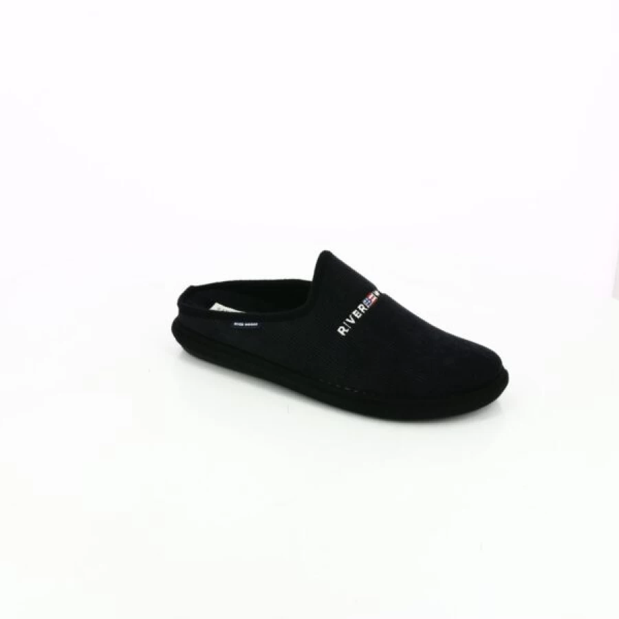 Kevin Men's Comfortable Black Slippers - Soft Indoor Outdoor Slides