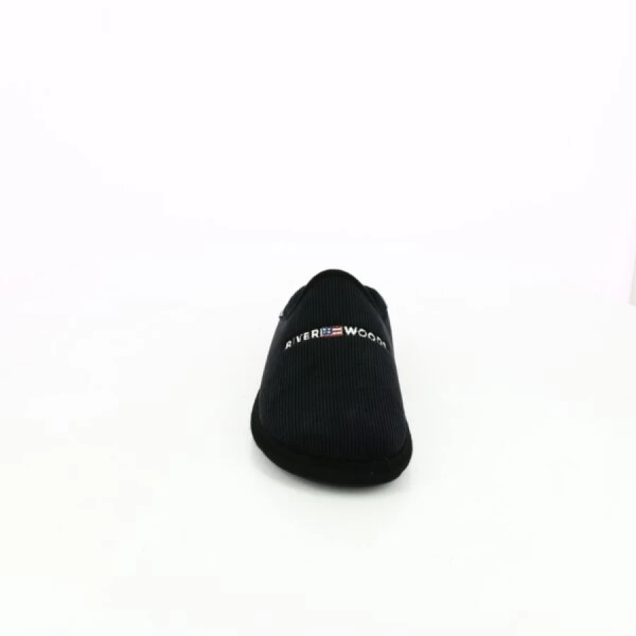 Kevin Men's Comfortable Black Slippers - Soft Indoor Outdoor Slides