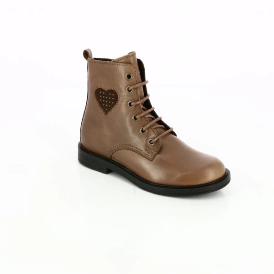 Kevin Cypres Cognac Leather Boots for Women - Stylish Ankle Booties
