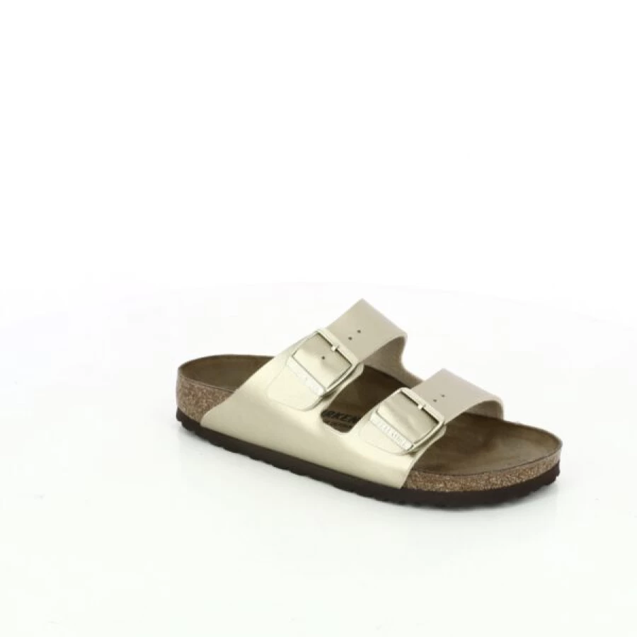 Kevin Comfort Slide Sandals - Gold Soft Footbed Slippers for Men & Women
