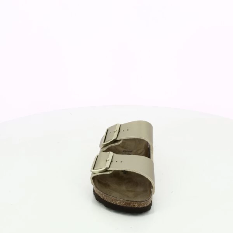 Kevin Comfort Slide Sandals - Gold Soft Footbed Slippers for Men & Women