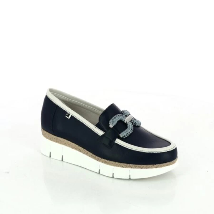 Kevin Men's Blue Loafers - Classic Moccasin Style Slip-On Shoes for Comfort & Style