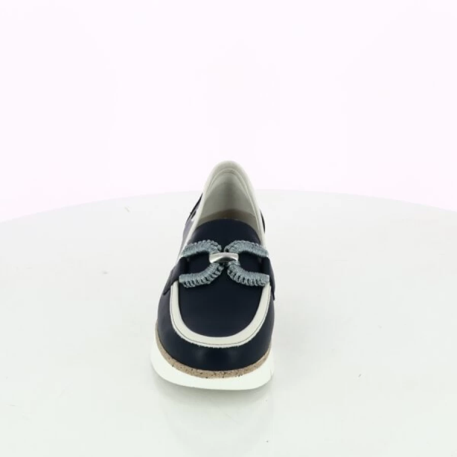 Kevin Men's Blue Loafers - Classic Moccasin Style Slip-On Shoes for Comfort & Style