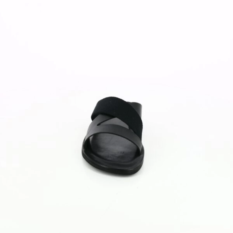 "Kevin Men's Black Cypress House Slippers - Comfortable Indoor Slide Sandals"