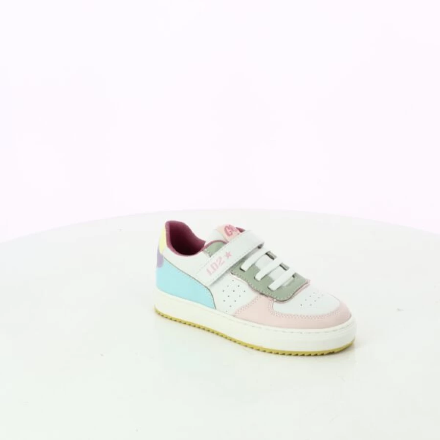 Kevin Little David White Velcro Sneakers for Boys - Comfortable Kids Athletic Shoes