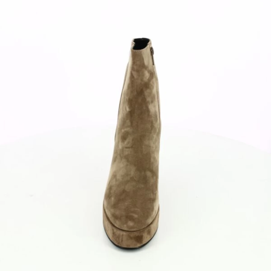 Kevin Ankle Boots for Women - Cognac Leather Mid-Calf Boots Stylish & Comfortable