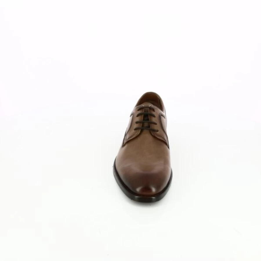 Kevin Men's Cognac Leather Lace-Up Dress Shoes - Classic Daniel Kenneth Style