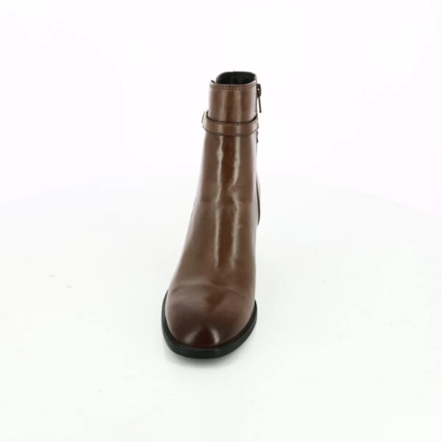 Kevin Women's Cognac Leather Cypres Ankle Boots - Stylish & Comfortable
