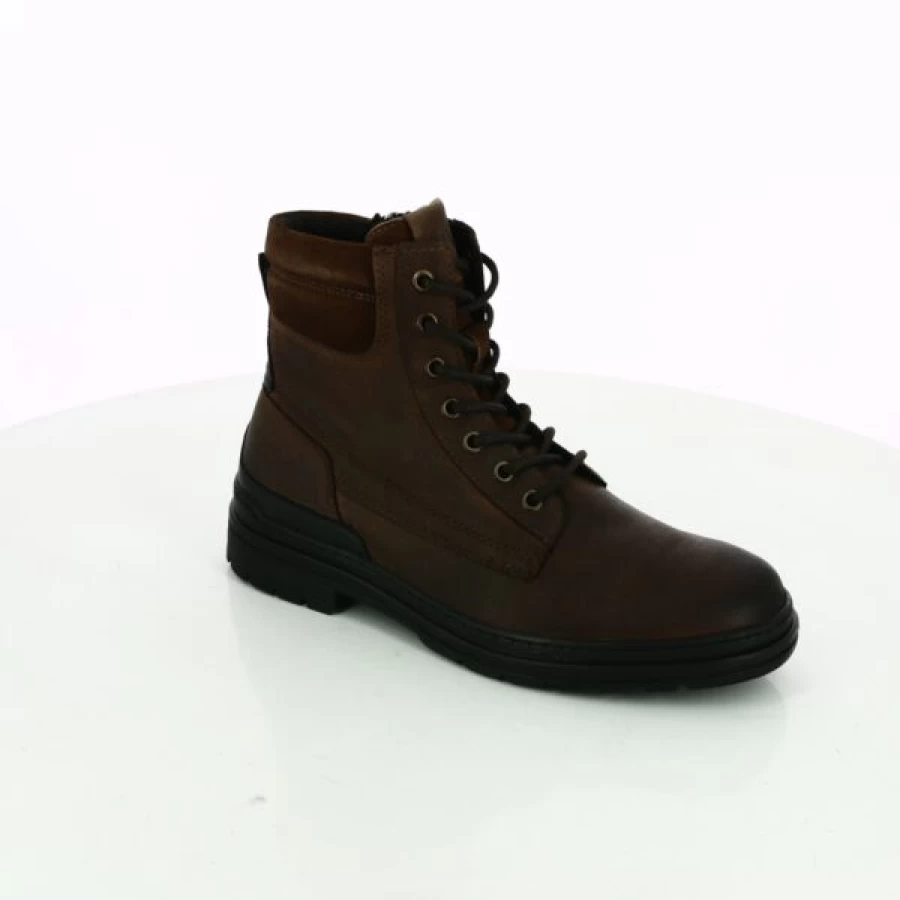 Kevin Cognac Leather Boots for Men - Premium Brown Ankle Boots for Winter & Fall Fashion
