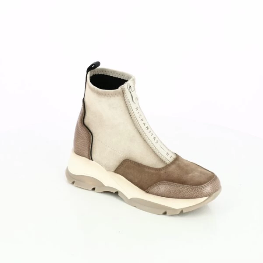 Kevin Women's Ankle Boots in Beige - Stylish Casual Leather Booties for Everyday Wear