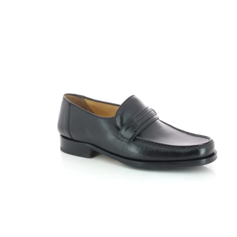 Kevin Ambiorix Black Loafers - Men's Classic Moccasin Shoes for Comfort & Style