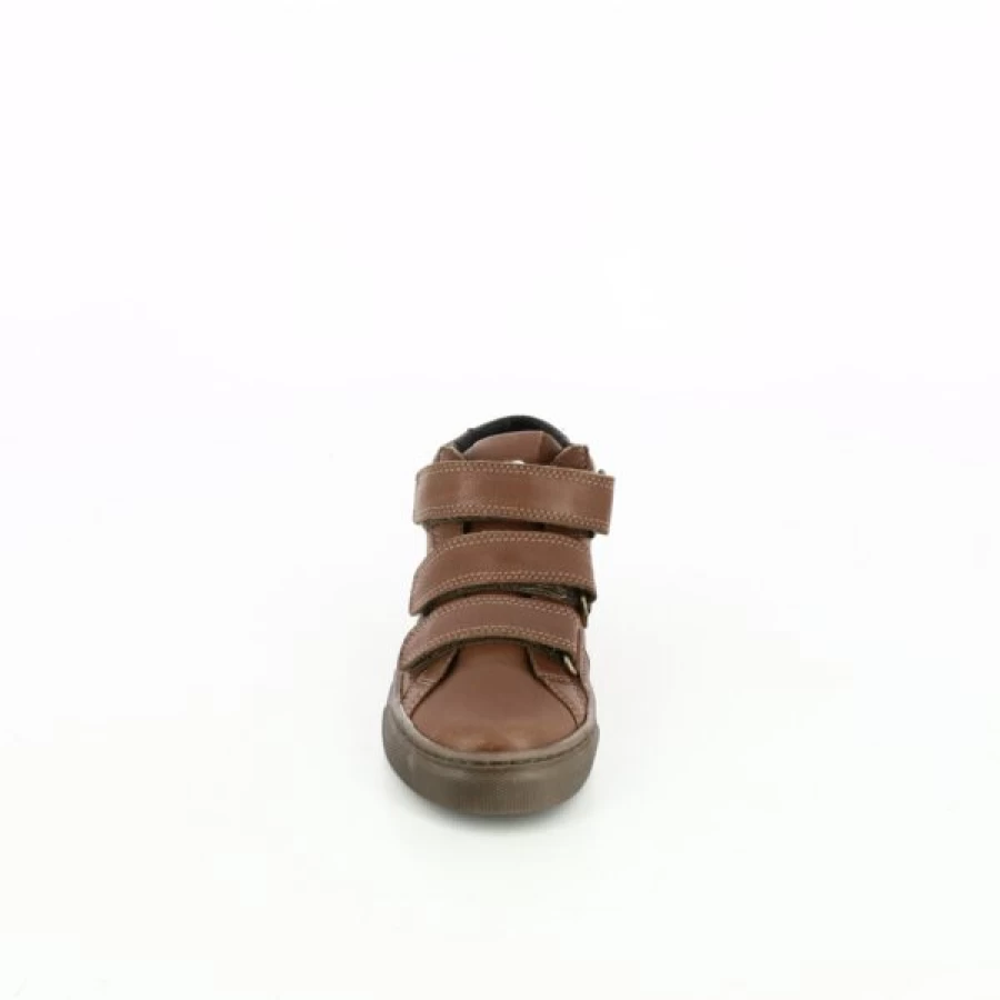 Kevin Cognac Velcro Sneakers for Men - Comfortable & Stylish Hook and Loop Shoes