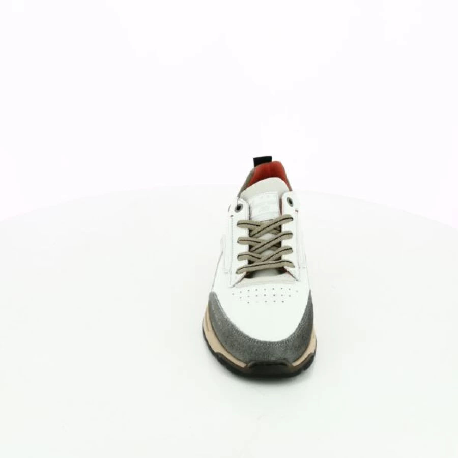 Kevin White Sneakers for Men - Classic Casual Bullboxer Style Shoes