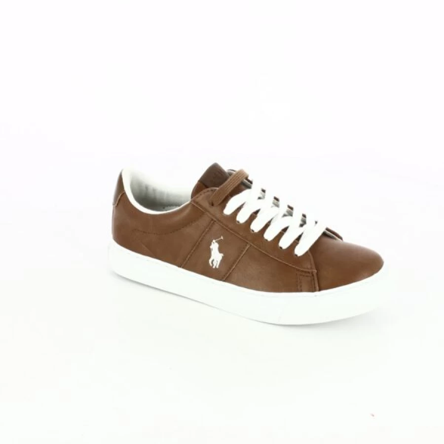 Kevin Cognac Leather Sneakers - Classic Casual Shoes for Men