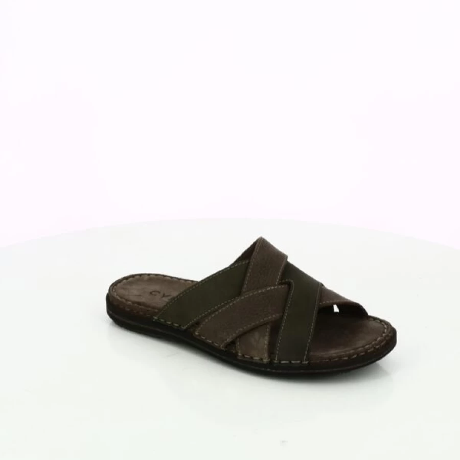 "Kevin Men's Brown Cypress Comfortable Soft Slippers for Indoor and Outdoor Use"