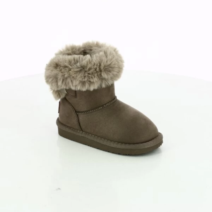 Kevin Women's Winter Snow Boots - Waterproof Taupe Boots for Walking & Comfort