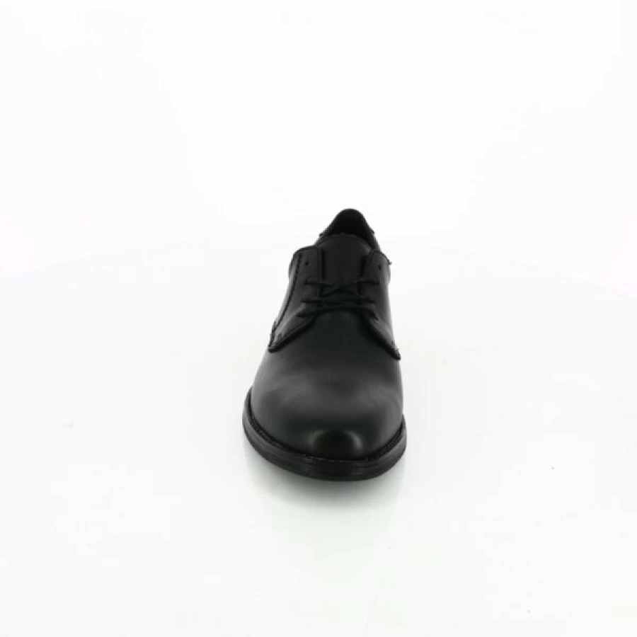 Kevin Men's Black Leather Lace-Up Dress Shoes – Stylish Comfort for Business & Casual Wear