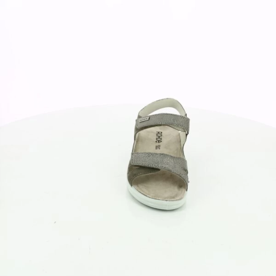 Kevin Women's Taupe Red Sandals - Comfortable Casual Summer Footwear