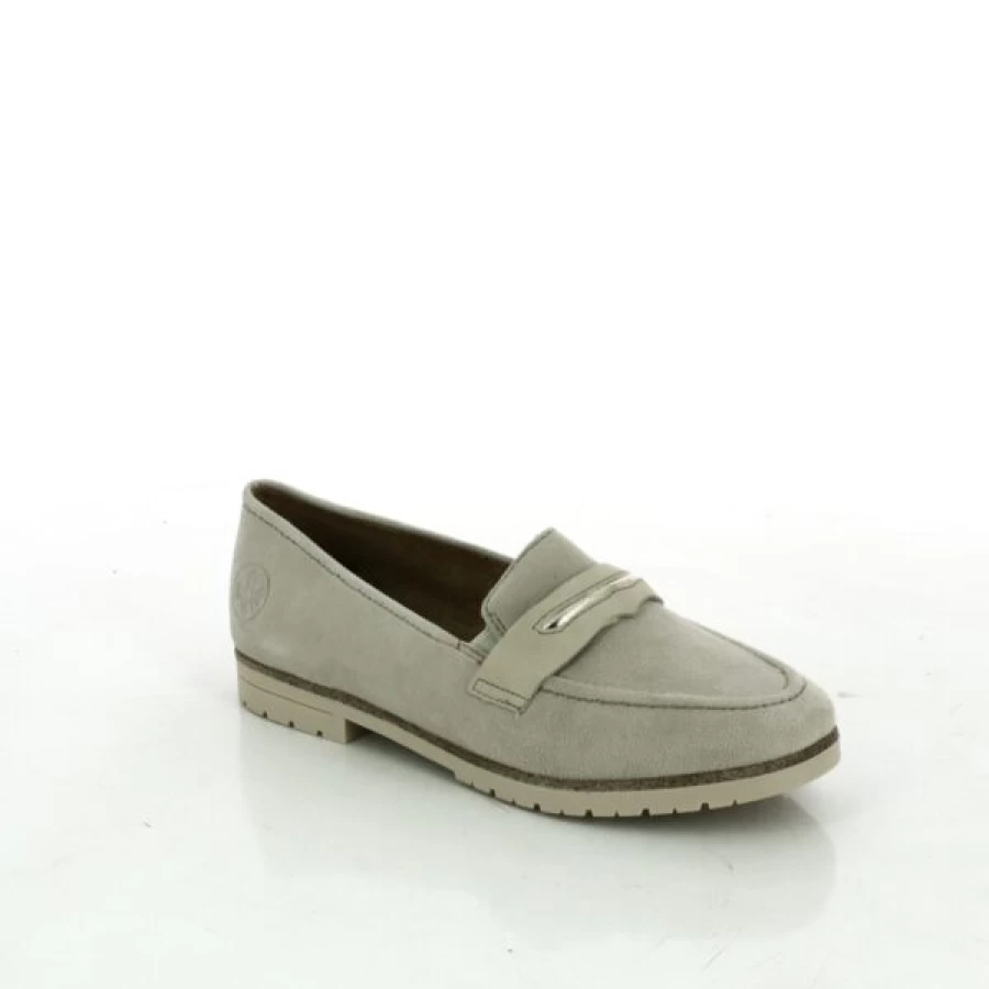 Kevin Beige Loafers for Men - Comfortable Moccasin Style Slip-On Shoes