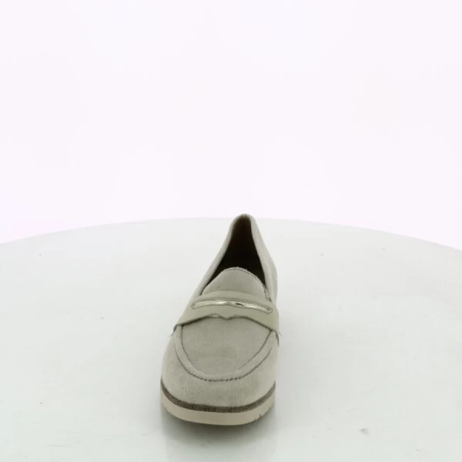 Kevin Beige Loafers for Men - Comfortable Moccasin Style Slip-On Shoes