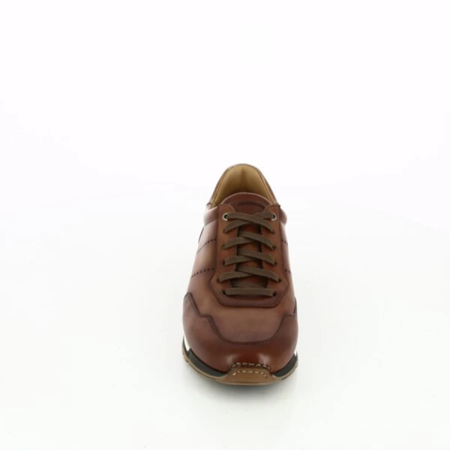 Kevin Cognac Leather Lace-Up Dress Shoes for Men - Premium Formal Footwear