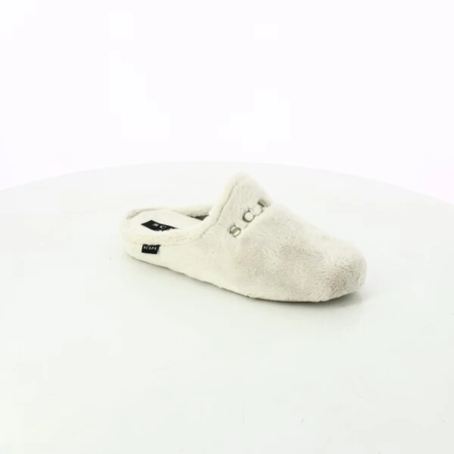 Kevin Scapa Comfortable Beige Slippers for Men and Women - Soft Indoor Slides