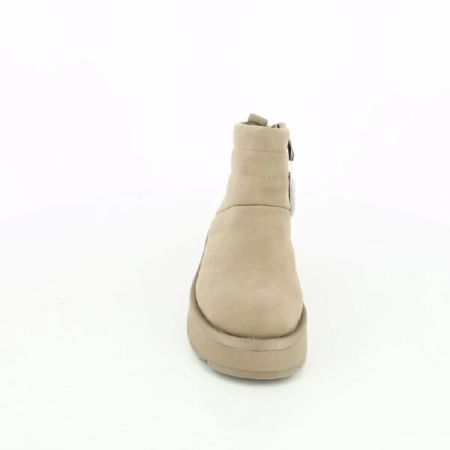 Kevin Women's Ankle Boots in Beige - Stylish Casual Leather Booties for Everyday Wear