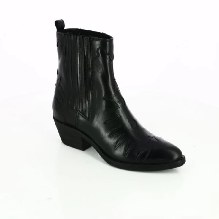 Kevin Joy Women's Black Ankle Boots - Stylish & Comfortable Low Heel Booties for Everyday Wear