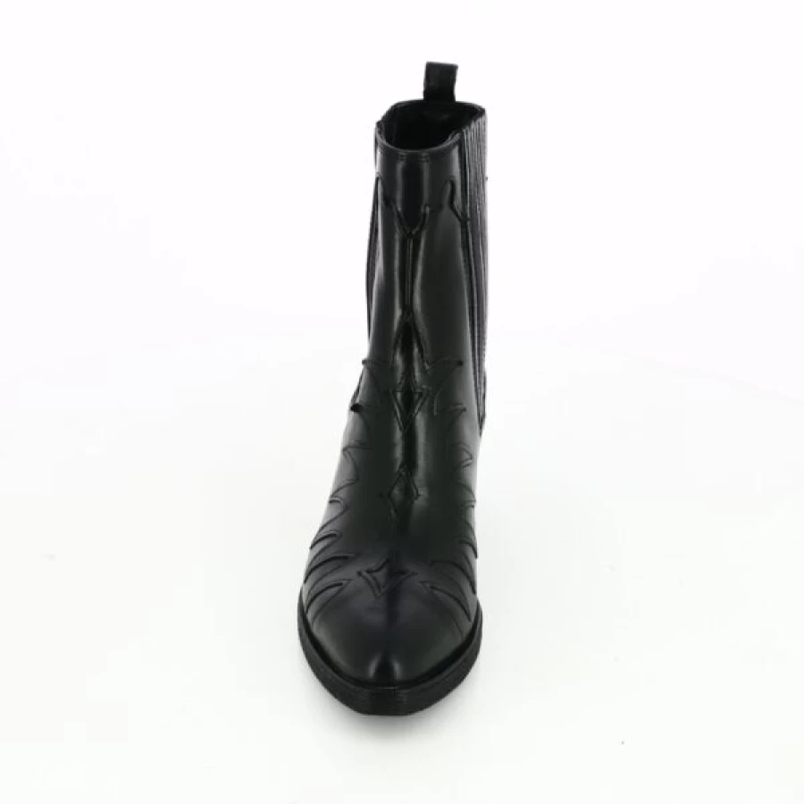 Kevin Joy Women's Black Ankle Boots - Stylish & Comfortable Low Heel Booties for Everyday Wear