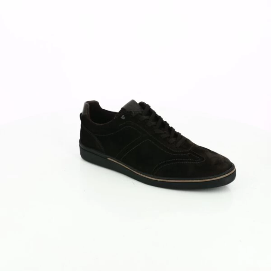 Kevin Brown Sneakers for Men - Casual Leather Baskets Comfortable Walking Shoes