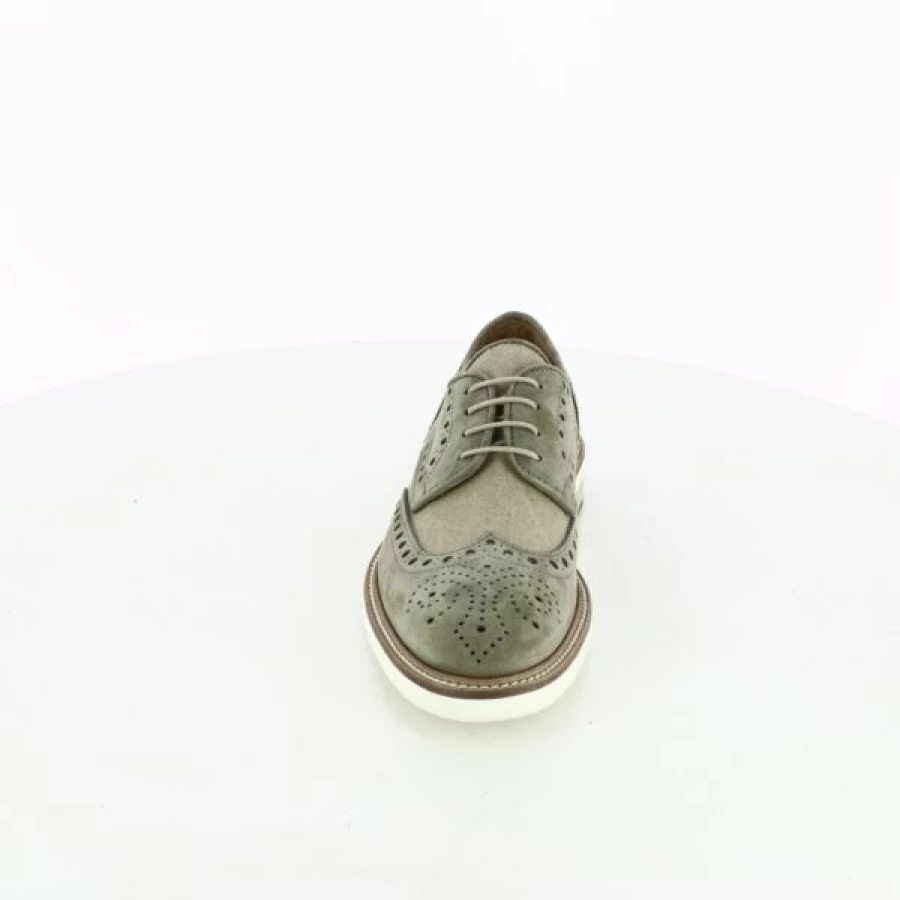 Kevin Green Leather Lace-up Dress Shoes for Men – Stylish Formal Footwear