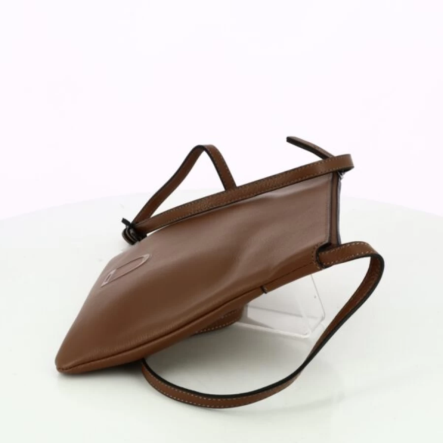Kevin Etrier Handbags for Women - Genuine Leather Cognac Shoulder Bag