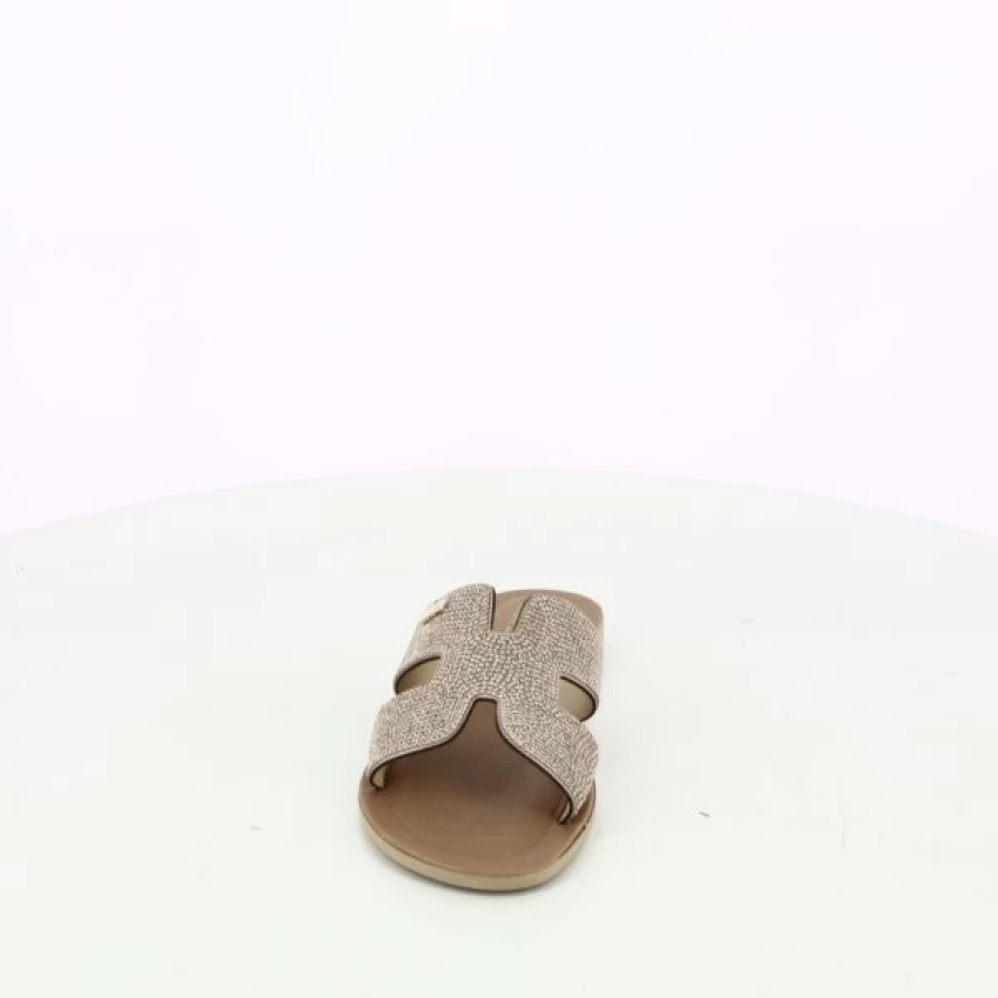 Kevin Scapa Slippers for Women - Comfortable Gold House Shoes with Soft Sole
