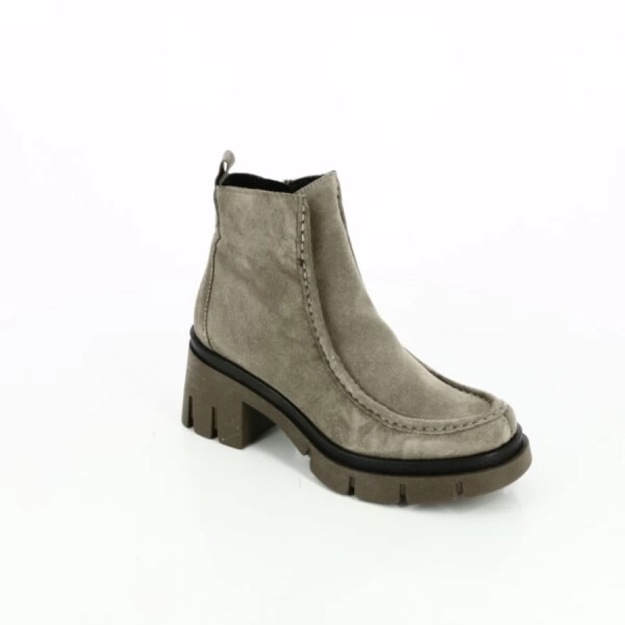 Kevin Women's Taupe Cypress Ankle Boots - Comfortable & Stylish Suede Booties for Fall
