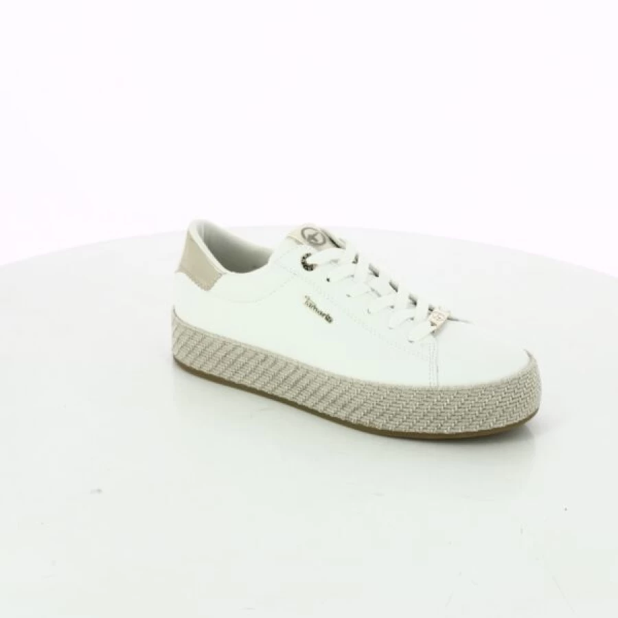 Kevin White Sneakers for Women - Comfortable Casual Walking Shoes