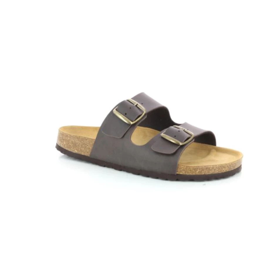 "Kevin Men's Brown Cypress House Slippers - Soft Comfort Indoor Outdoor Slides"