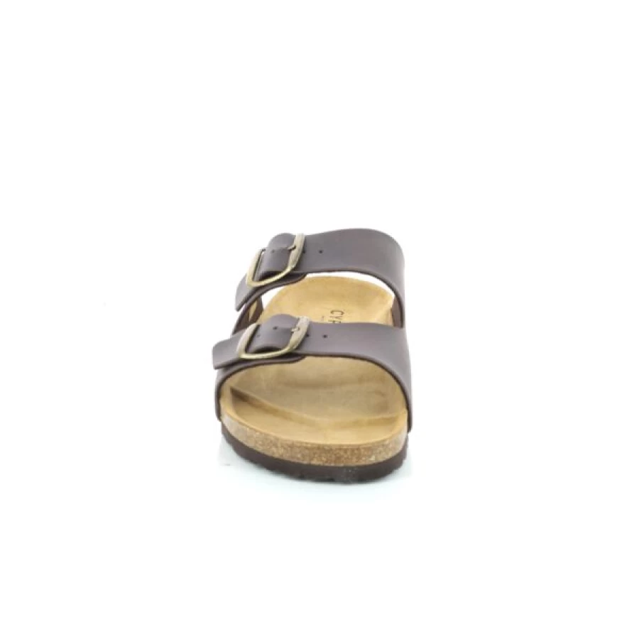 "Kevin Men's Brown Cypress House Slippers - Soft Comfort Indoor Outdoor Slides"