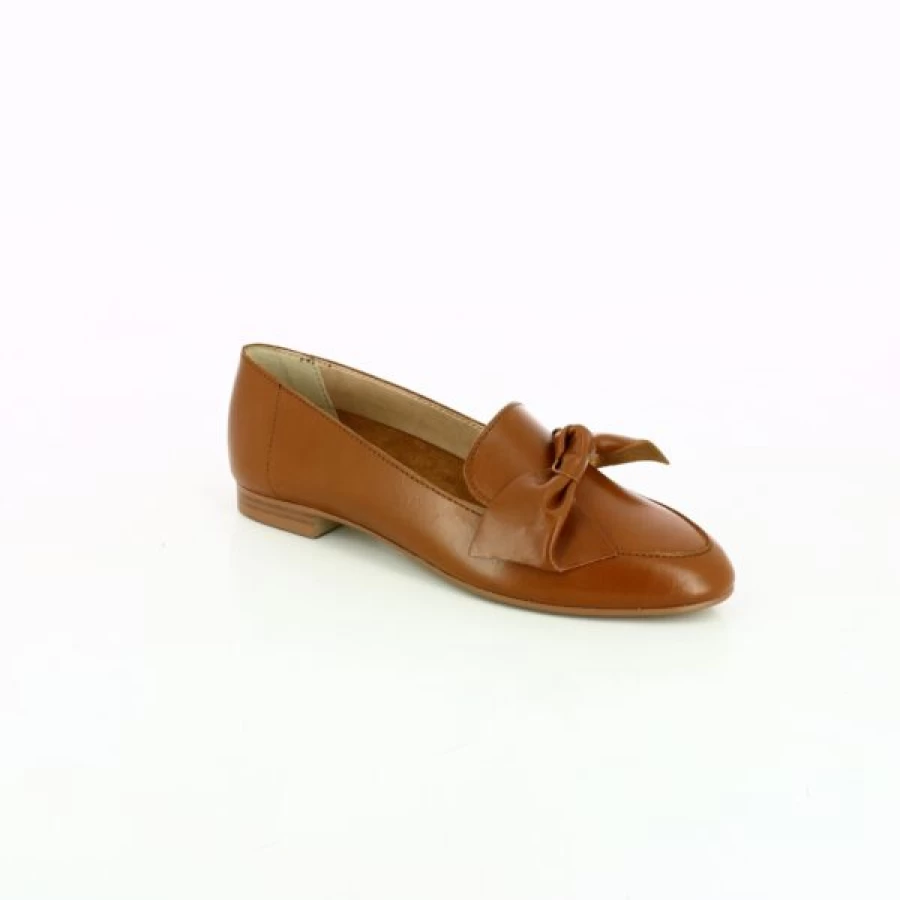 Kevin Cognac Leather Loafers - Classic Moccasin Style Slip-On Shoes for Men & Women