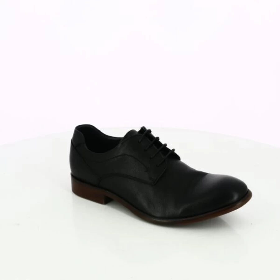 Kevin Men's Black Cypress Lace-Up Dress Shoes Classic Oxford Style for Formal Wear