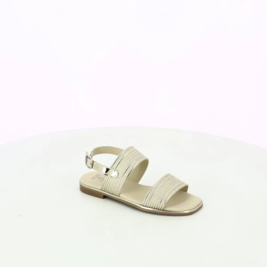 Kevin Women's Gold Sandals – Elegant Comfortable Slide Sandals for Summer