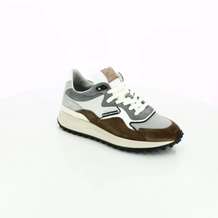 Kevin Cognac Leather Sneakers for Men - Classic Casual Shoes