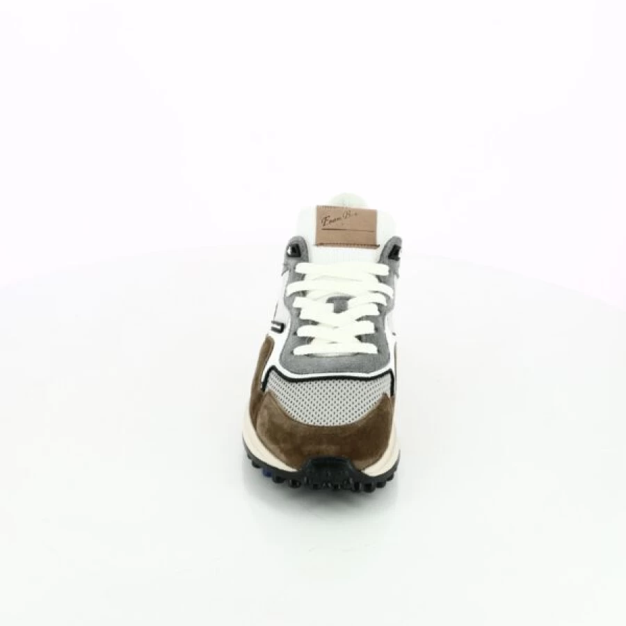Kevin Cognac Leather Sneakers for Men - Classic Casual Shoes