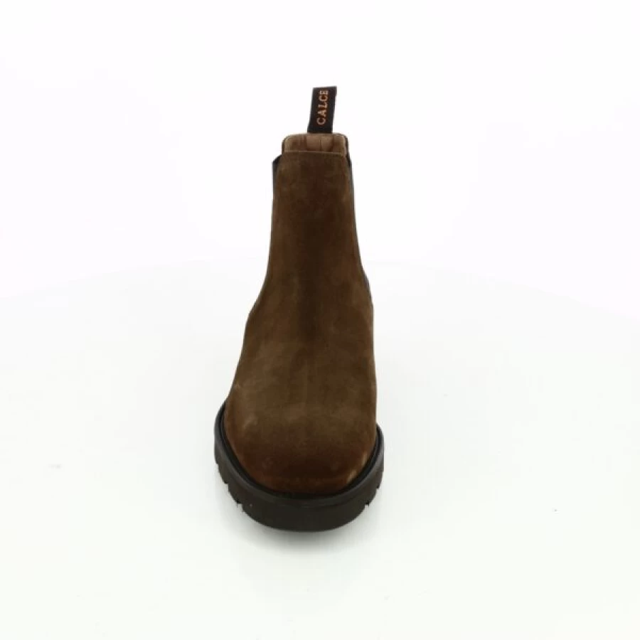 Kevin Cognac Leather Lime Boots - Stylish Ankle Booties for Women