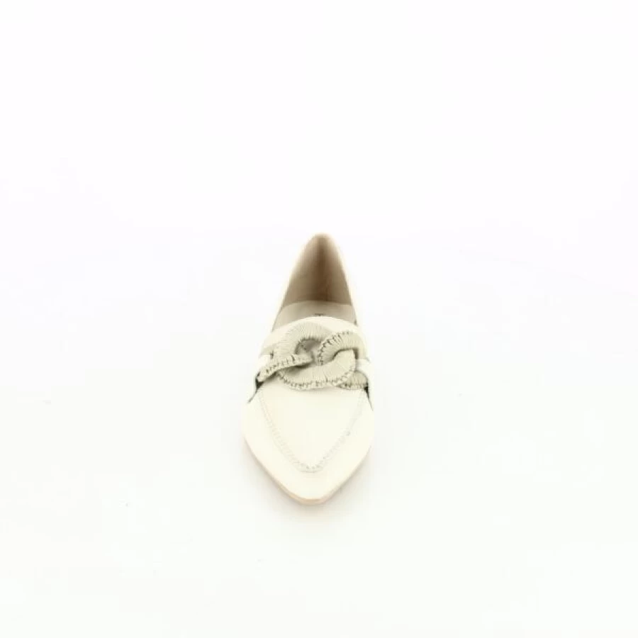 Kevin Beige Loafers for Women - Classic Moccasin Style Comfortable Slip-On Shoes
