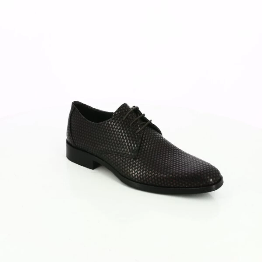 Kevin Men's Brown Leather Lace-Up Dress Shoes – Classic Formal Oxfords for Business & Wedding