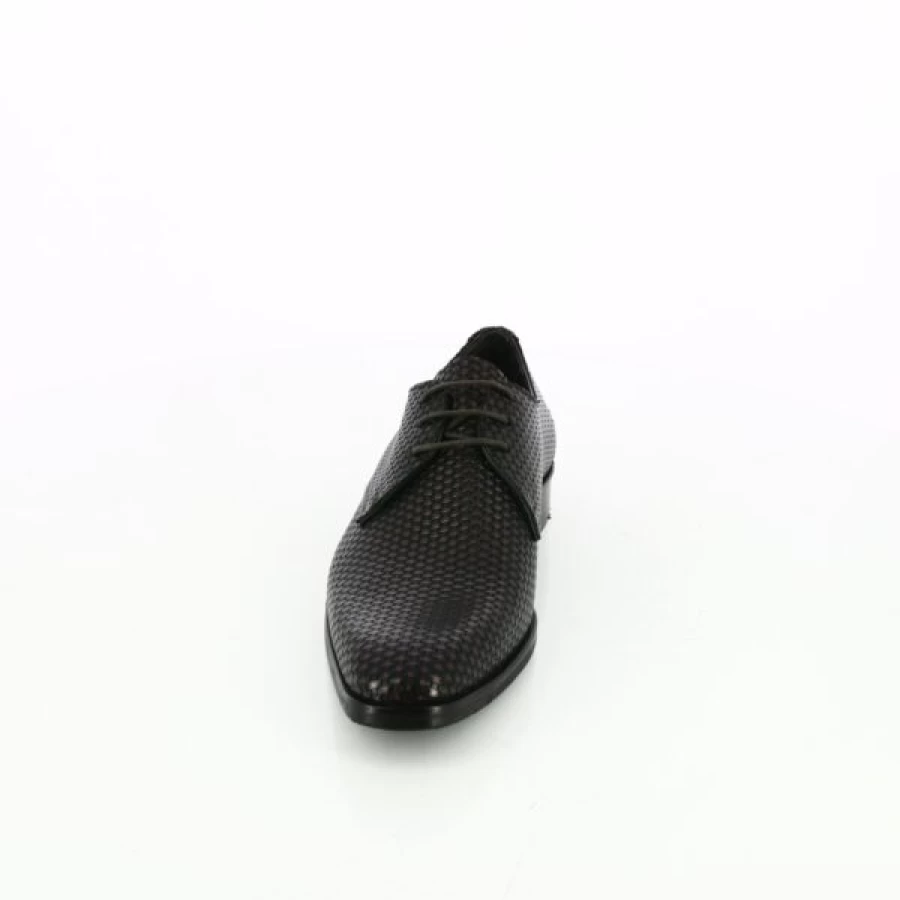 Kevin Men's Brown Leather Lace-Up Dress Shoes – Classic Formal Oxfords for Business & Wedding