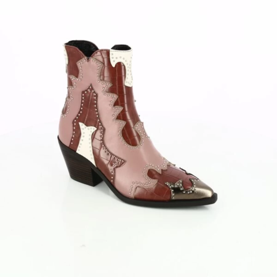 Kevin Women's Red Ankle Boots - Stylish Comfort for Everyday Wear