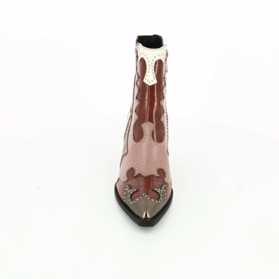 Kevin Women's Red Ankle Boots - Stylish Comfort for Everyday Wear